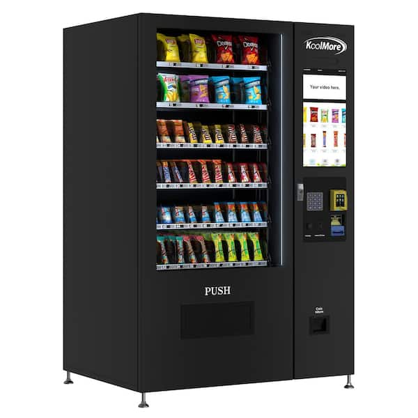 Non-Refrigerated Snack Vending Machine with 60-Slots, Credit Card Reader, Coin/Bill Acceptor and 22 in. Touch Screen