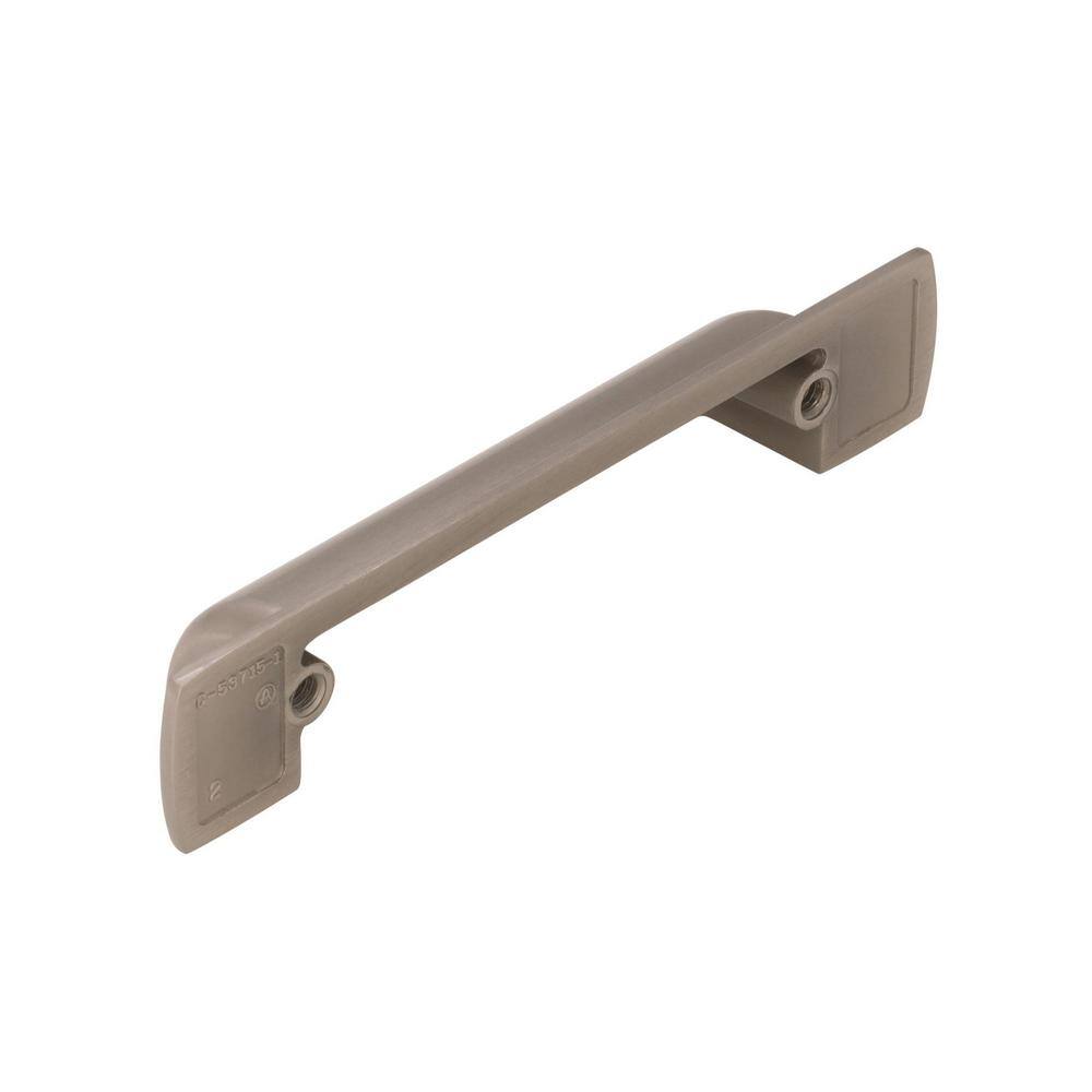 Satin Nickel Brushed Industrial Cup Pull with Mounting Hardware