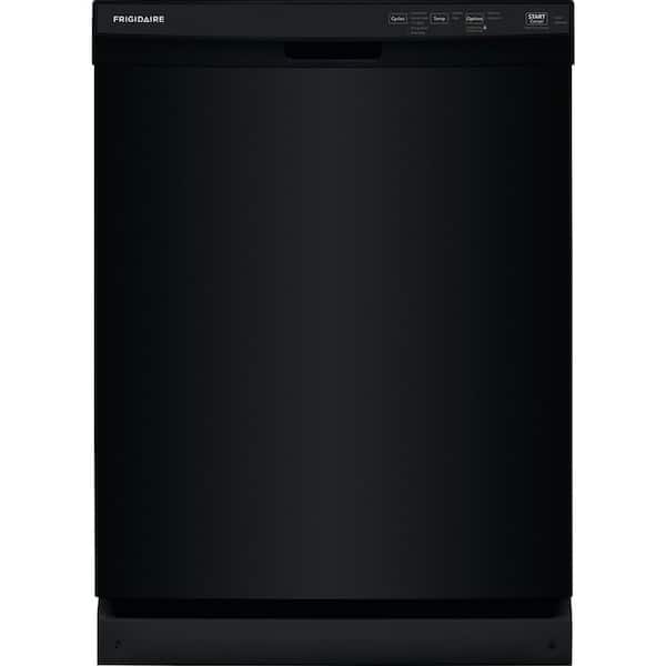 Frigidaire 24 in. Black Front Control Built-In Dishwasher, 55 dBA