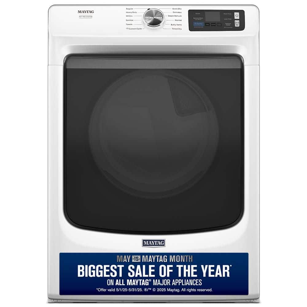 7.4 cu. ft. vented Front Load Electric Dryer in White with Pet Pro Option
