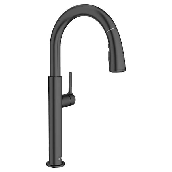 American Standard Studio S Single-Handle Pull-Down Sprayer Kitchen Faucet with Dual Spray in Matte Black