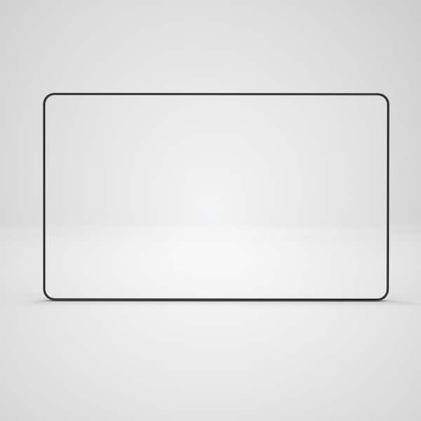Boosicavelly 60 in. W x 36 in. H Rectangular Framed Wall Bathroom Vanity Mirror in Matte Black