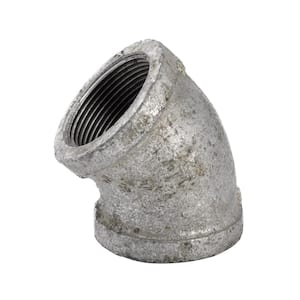 1-1/2 in. FPT x FPT Galvanized Malleable Iron 45° Elbow Fitting