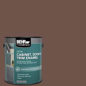 1 gal. #N150-6 Coffee Beans Satin Enamel Interior/Exterior Cabinet, Door & Trim Paint
