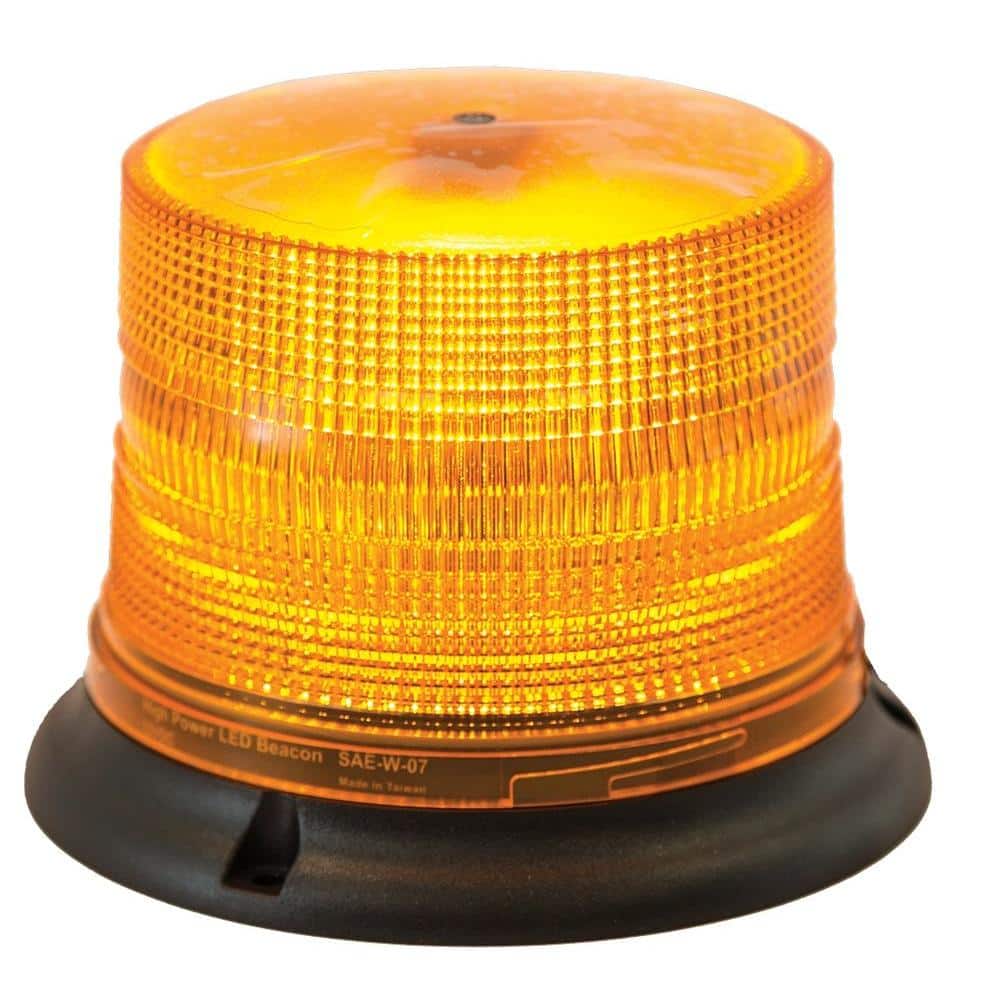RoadPro 12-Volt Strobe Light with Magnetic Mount- Amber Lens in