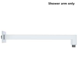 15 in. Brass Square Shower Arm, Chrome