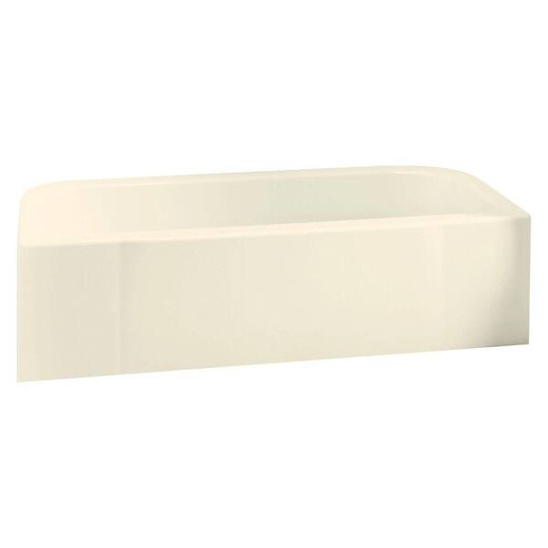STERLING Accord 60 in. Right Drain Rectangular Alcove Soaking Bathtub in Biscuit