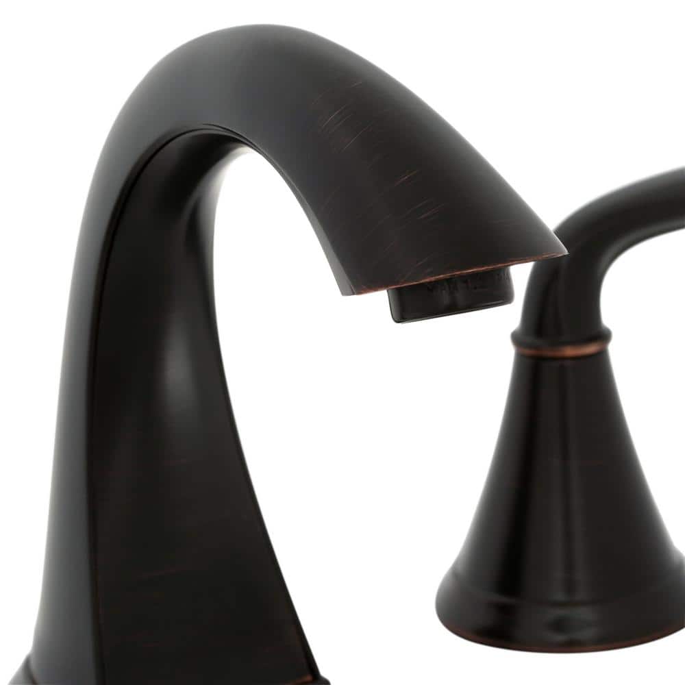 Tuscan Bronze 8-Inch Widespread 2-Handle Bathroom Faucet