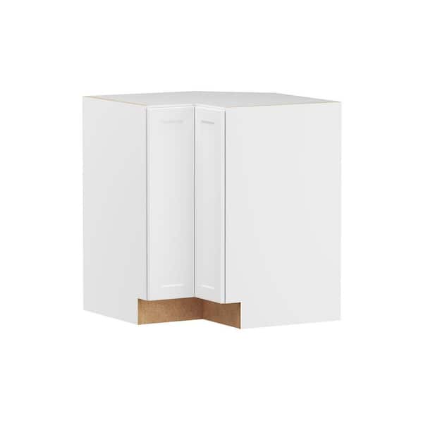 Designer Series Melvern 33 in. W x 24 in. D x 34.5 in. H Assembled Shaker EZ Corner Base Kitchen Cabinet in White