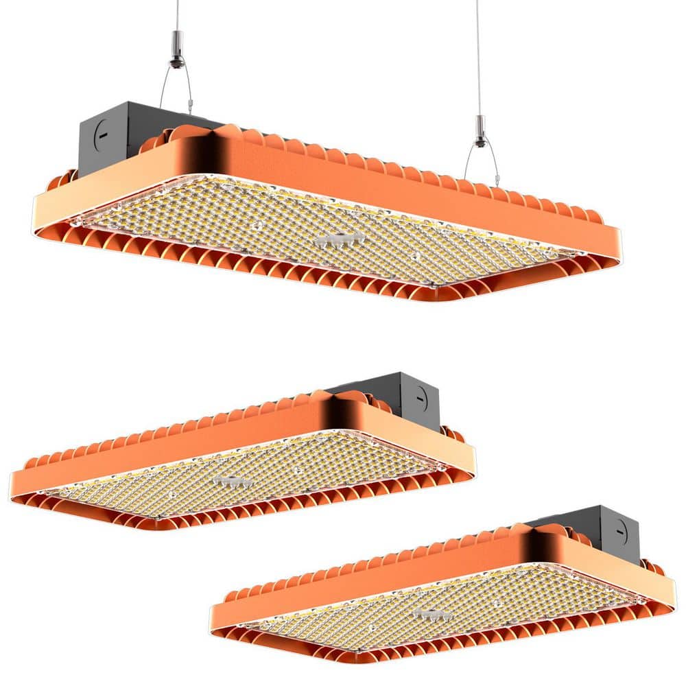 2 ft. LED High Bay Shop Light, Orange 200W 28000LM 5000K for Warehouse Work