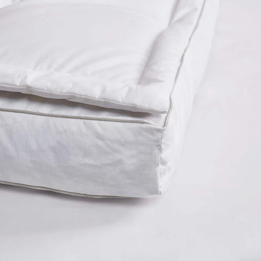 Full Size White Down Featherbed Mattress Topper