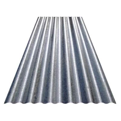 10 ft. Corrugated Galvanized Steel 31-Gauge Roof Panel – Home ...