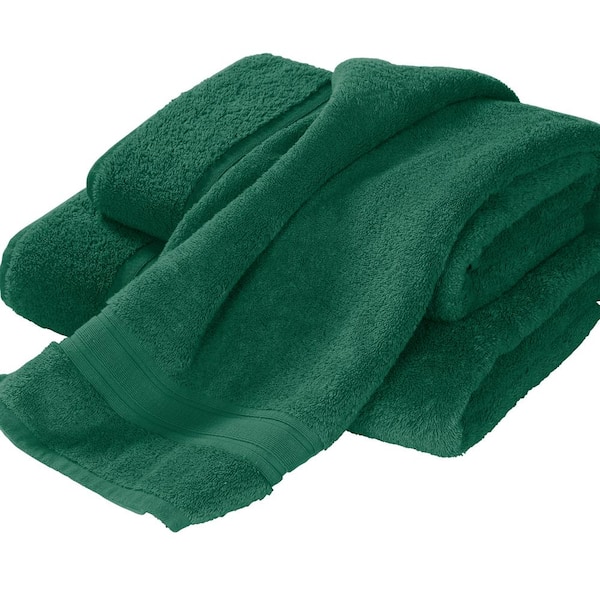 The Company Store Company Cotton Bottle Green Solid Turkish Cotton Bath Sheet