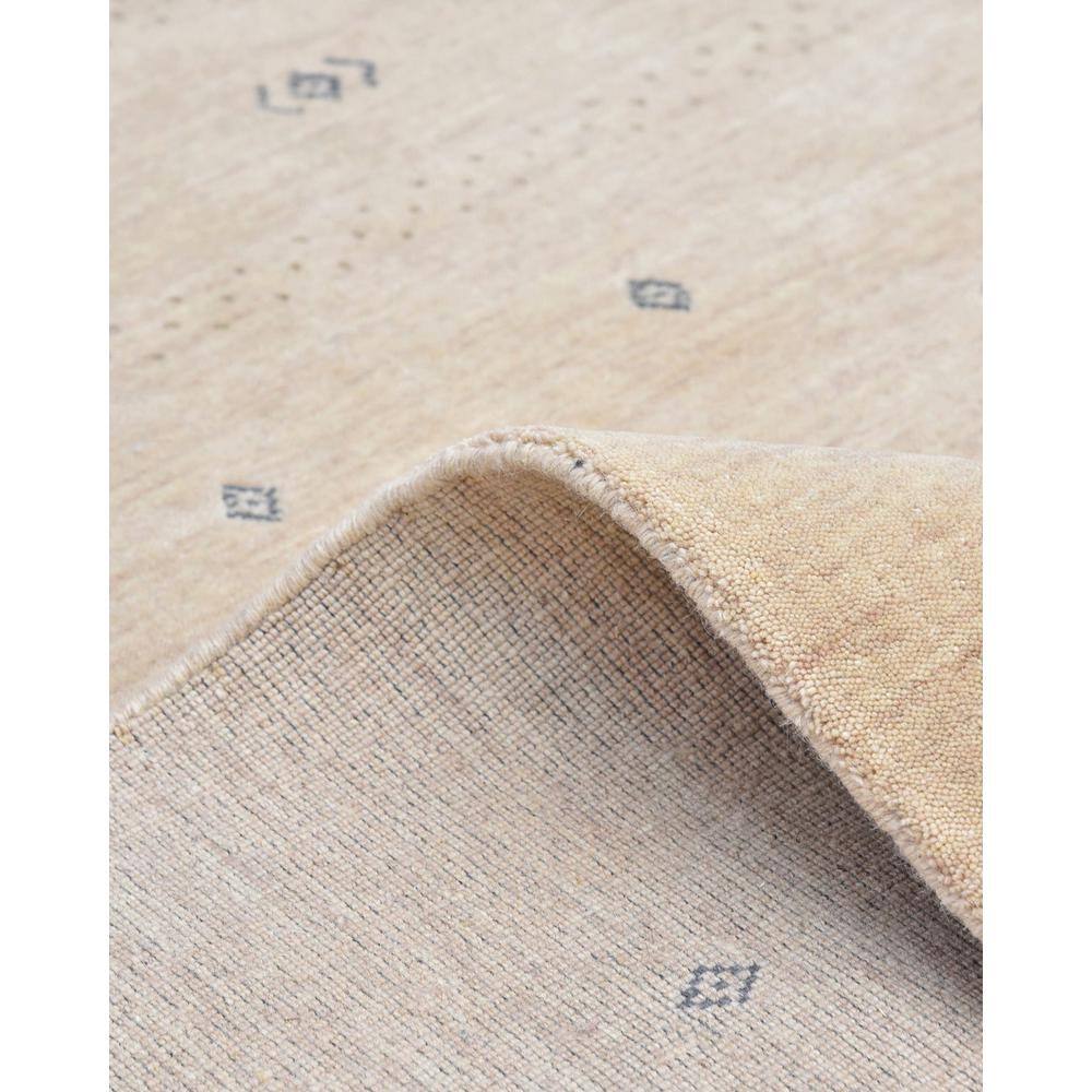 Handmade Natural Wool Geometric 6' x 9' Rectangular Area Rug