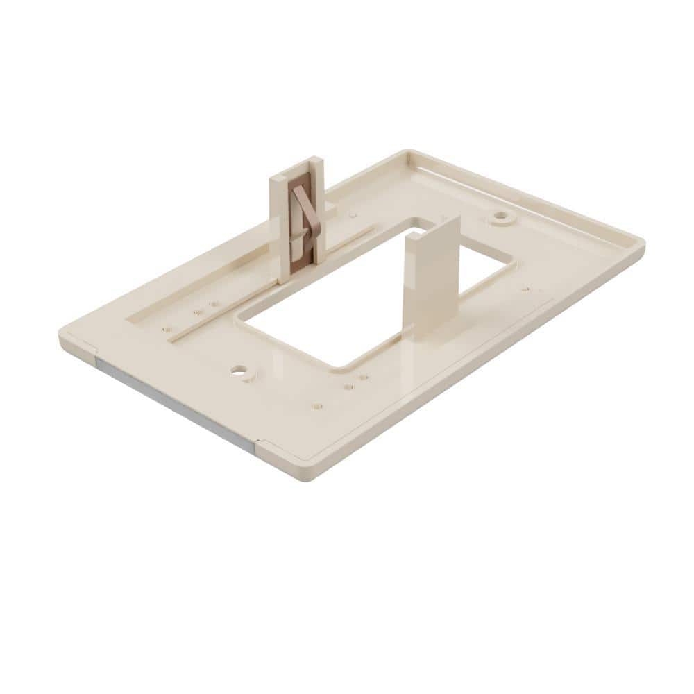 Almond Plastic Rocker Nightlight Wall Plate with LED