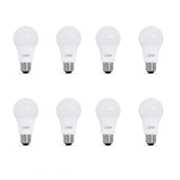 Feit Electric 100-Watt Equivalent A19 Dimmable CEC Title 20/24 90+ CRI E26 Medium LED Light Bulb Soft White 2700K (8-Pack)