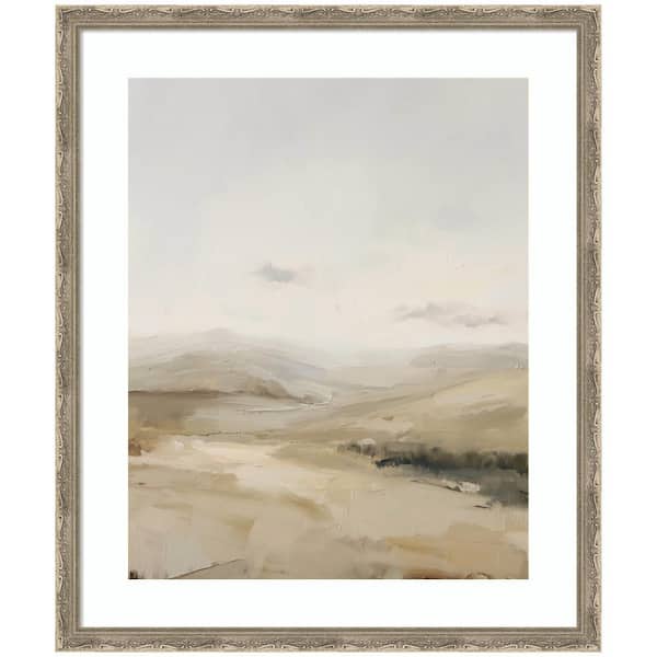 Mila "Fading Fields I" by Amy Lighthall Abstract Framed Art Print 26 in. x 22 in.