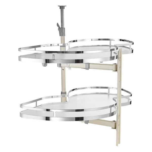 Swing Right Blind Corner Cabinet Pull Out for 36 in. Cabinet 2-Tier Swing Tray Soft Close Cloud Blind Organizer