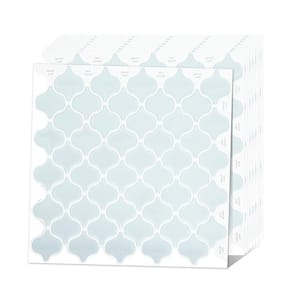 10 in. x 10 in. x 0.04 in. Light Blue Peel and Stick Vinyl Wall Tile Backsplash, Decorative Wall Tile (10-Pack)