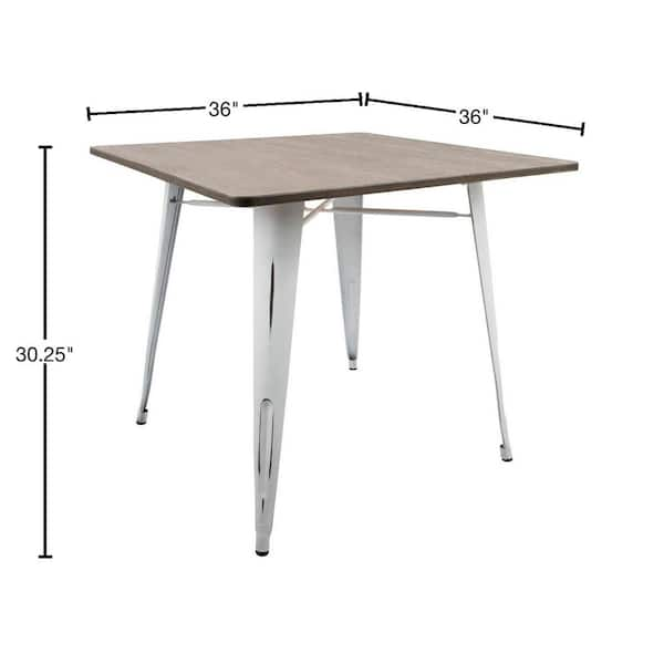 120cm square dining table