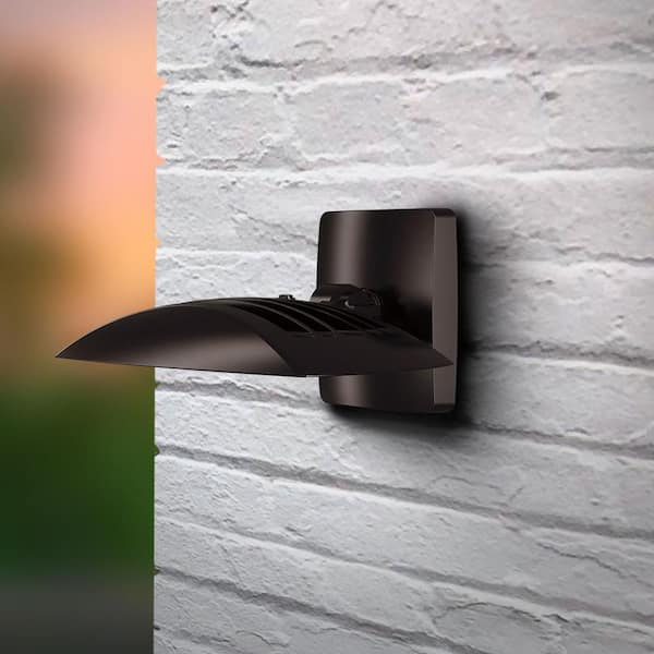 80-Watt Bronze Outdoor Integrated LED Industrial-Grade Wall Pack Light 80-Watt Bronze Outdoor Integrated LED Industrial-Grade Wall Pack Light