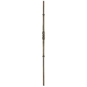 44 in. x 5/8 in. Oil Rubbed Copper Round Venetian Hollow Iron Baluster