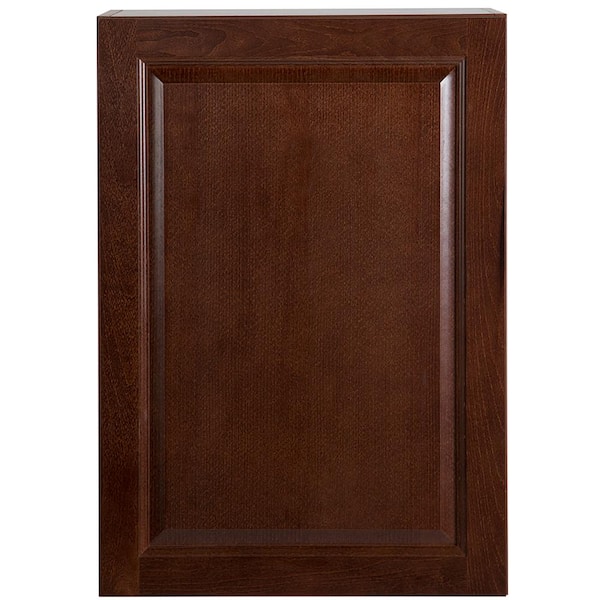 Hampton Bay Benton Assembled 21x30x12 in. Wall Cabinet in Amber