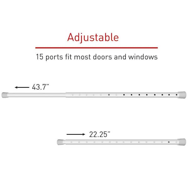 SECURITYMAN Adjustable Door Security Bar - Constructed of High Grade Iron -  Great for Apartment Security or Home Protection Door Stoppers - (22.25” 
