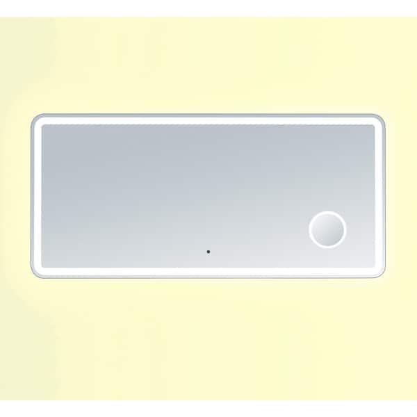 Innoci Usa Electra 60 In X 28 In Rounded Edge Led Mirror 63666028 The Home Depot