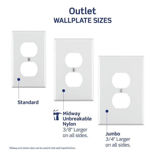 Almond 3-Gang Toggle Wall Plate (1-Pack)