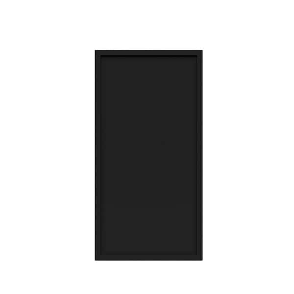 Slim Shaker Assembled 21 in. W x 36 in. H x 12 in. D Wall Kitchen Cabinet in Black