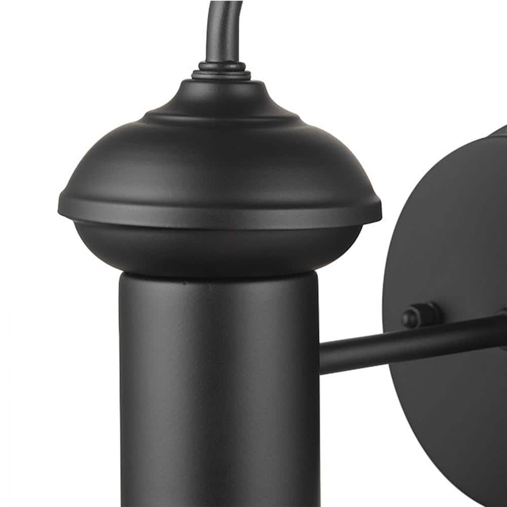 Martes 10'' Matte Black Vintage Industrial Wall Sconce