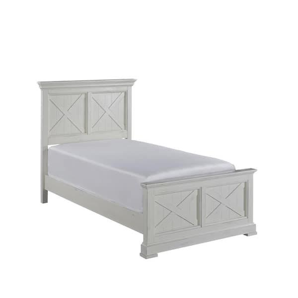 HOMESTYLES Seaside Lodge 3-Piece Hand Rubbed White Twin Bedroom Set  5523-4021 - The Home Depot