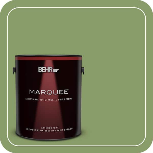 BEHR MARQUEE 1 gal. #M370-5 Agave Plant Flat Exterior Paint & Primer