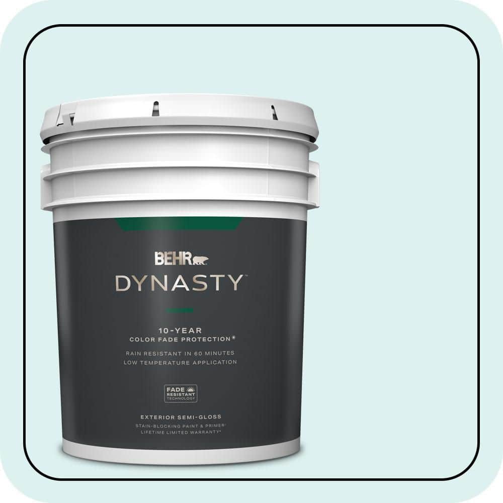 5 gal. #500C-2 Aqua Pura Semi-Gloss Exterior Stain-Blocking Paint & Primer price history on PriceWatchPro