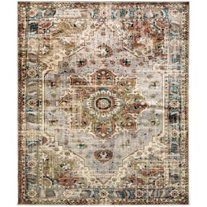Bernadette Synthetic 10 ft. x 13 ft. Unthemed Woven Distressed Polypropylene Rectangle Area Rug