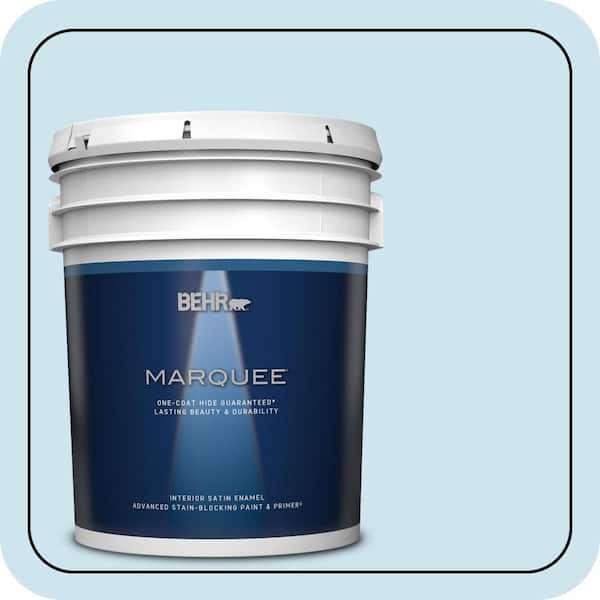 BEHR MARQUEE 5 gal. #540A-2 Niagara Falls Satin Enamel Interior Paint & Primer