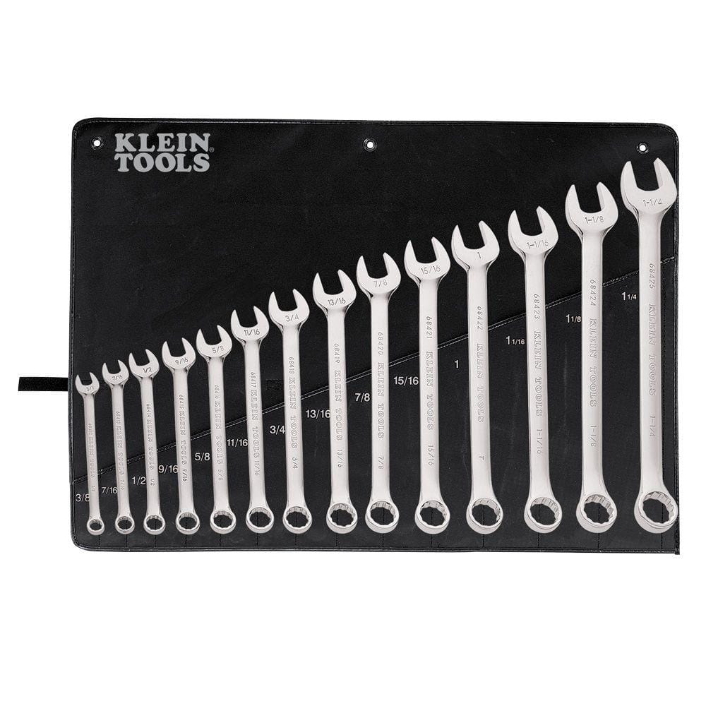 Klein Tools 14-Piece SAE Combination Wrench Set 68406 - The Home Depot