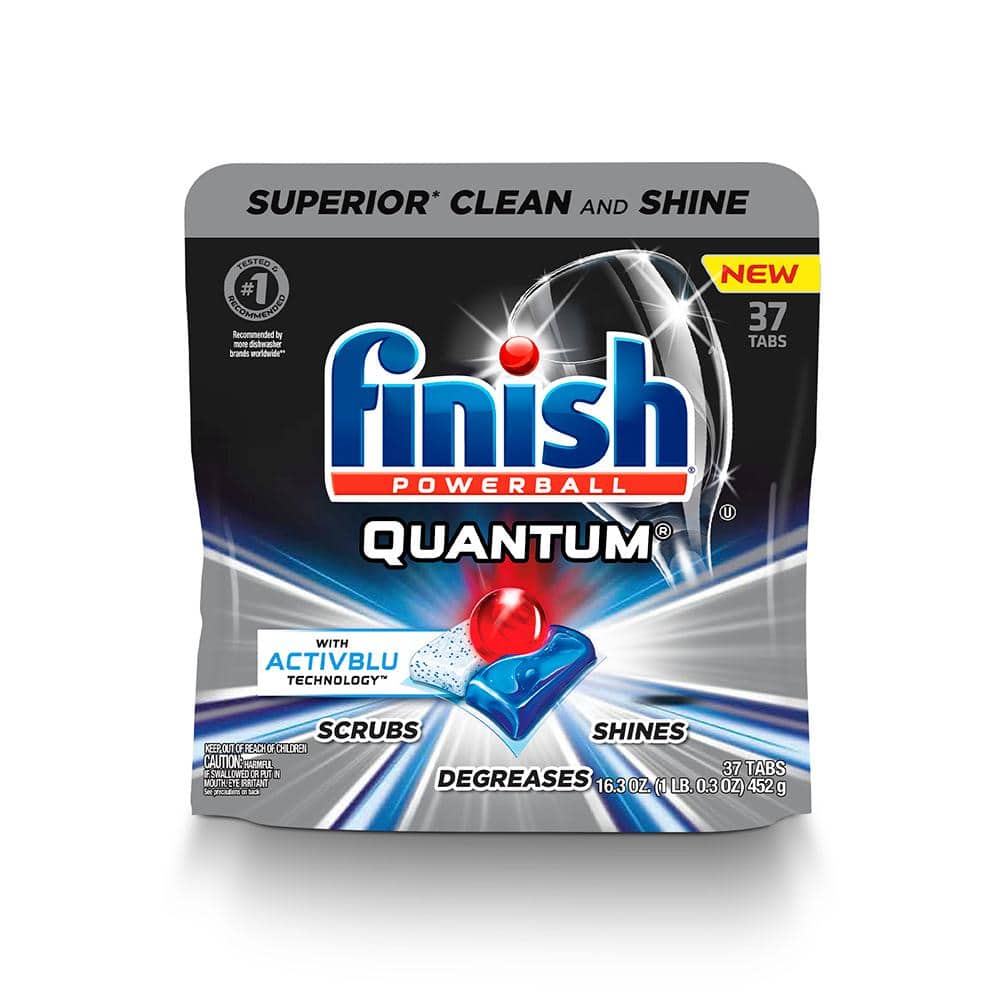 Finish Quantum 0.44 oz. Fresh Scent Dishwasher Tablets (37-Pack)  51700-20613 - The Home Depot