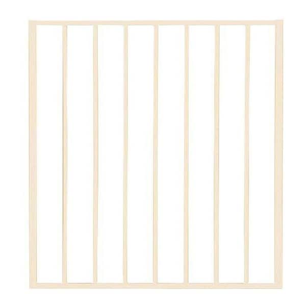 US Door and Fence Pro Series 3 ft. x 2.6 ft. Navajo White Steel Fence Gate