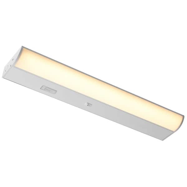 18 in. Hardwired White Integrated LED Under Cabinet Light, 700 Lumens, 5 CCT 2700K-5000K, On/Off Switch