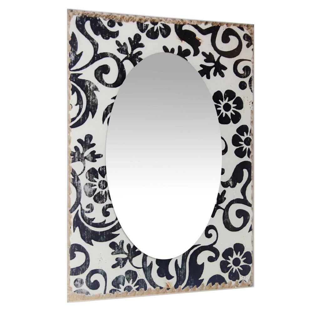 Elegant Frameless Rectangular Wall Mirror with Polished Edge, 23.5-inch