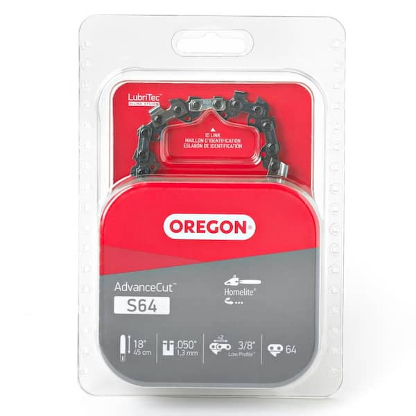 Oregon S64 Chainsaw Chain for 18 in. Bar Fits Homelite, John Deere and PowerKing