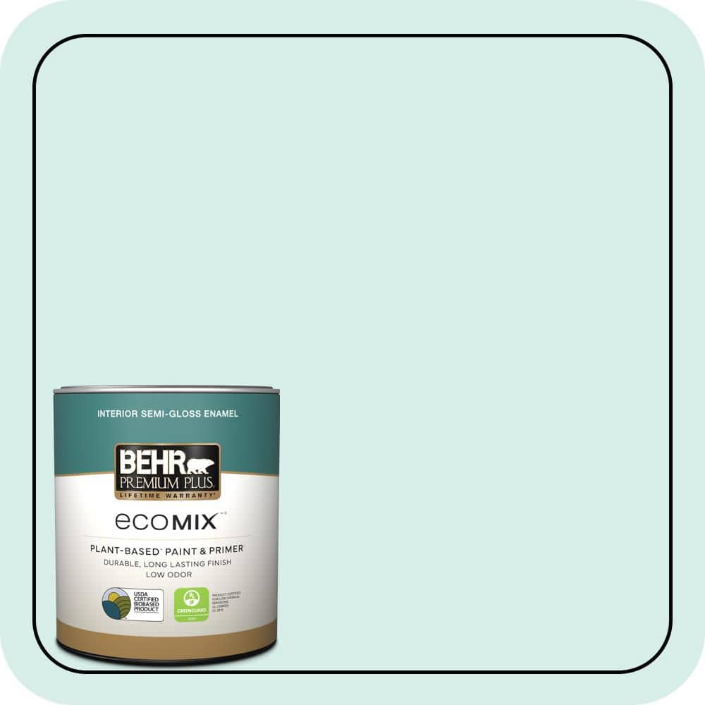 1 qt. #M450-1 Dew Pointe Semi-Gloss Enamel EcoMix Plant-Based Interior Paint & Primer price history on PriceWatchPro