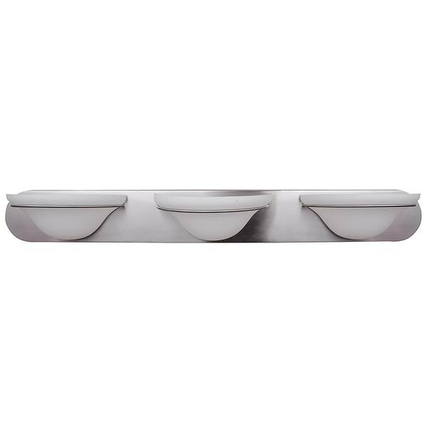 Cambridge 3-Light Satin Steel Bath Light
