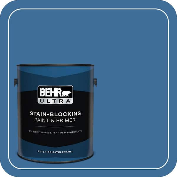 BEHR ULTRA 1 gal. #M520-6 National Anthem Satin Enamel Exterior Paint & Primer