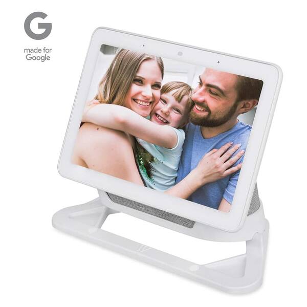 Wasserstein Official Made for Google Adjustable Stand Compatible with Google Nest Home Hub in Chalk