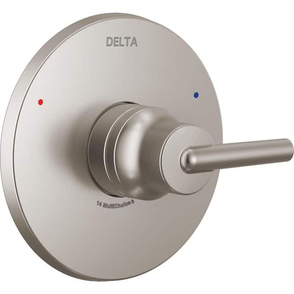 Delta Trinsic 1-Handle Wall-Mount Valve Trim Kit in Stainless (Valve Not Included)