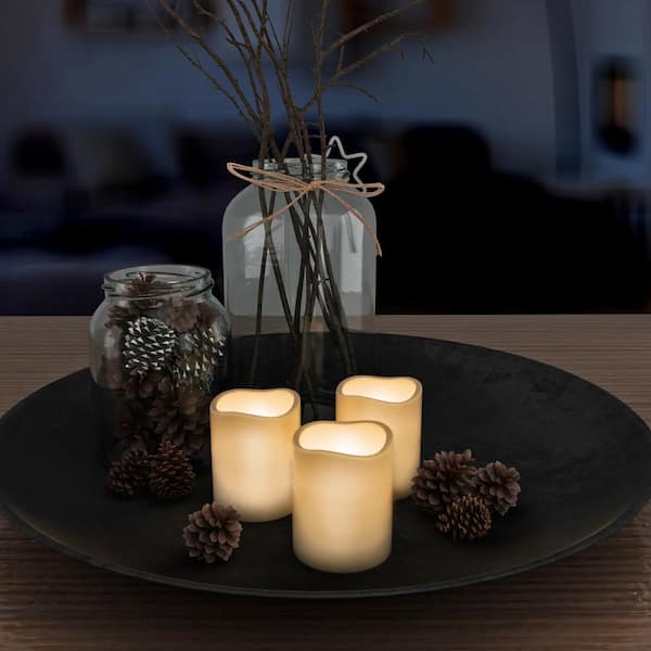 Lavish Home 8-Piece LED Flameless Votive Wax Style Candle Set W020028 - The  Home Depot