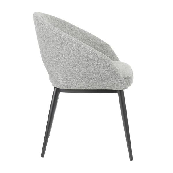 Grey Fabric Dining Chairs With Black Legs Off 69